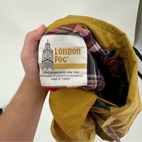 NEW Deadstock London Fog Mustard Yellow Bomber Jacket Men’s Size Large - Picture 3 of 7